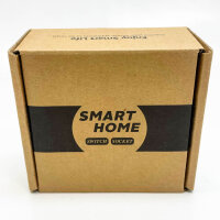 PANGTZEEN Smart WiFi Light Switch 2-Way, 2.4GHz, Alexa & Google Home, Tuya App, Voice Control, Tempered Glass, Flush-Mounted, Black