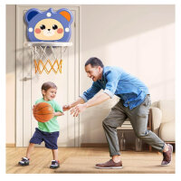 TEMI mini basketball hoop, indoor, for children 3-6 years, including 4 balls, ideal toy for birthday gifts.