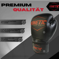 Kinetic boxing gloves 10oz, training, boxing, kickboxing, Muay Thai, sparring, velcro fastening, for beginners & professionals.