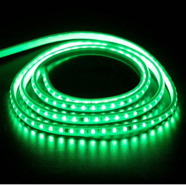 pcning LED strip 5050, light bar, 15m, RGB, 60 LEDs/m, IP67, waterproof, 230V direct connection, with plug.
