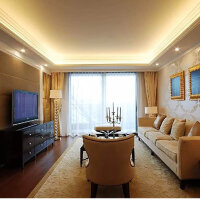 pcning 15m LED strip 220V, SMD 5730, 120 LEDs/m, warm white 3000K, EU plug, flexible, ideal for decoration.