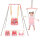 FUNLIO 2-in-1 swing set, baby door bouncer, foldable metal stand, 4 sandbags, for indoor and outdoor use, pink, easy to assemble.