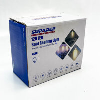 SUPAREE 2x LED Lichter, USB Halterung, 12V LED, wiederaufladbar, energiesparend, einfach zu installieren.