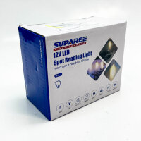 SUPAREE 12V LED lamp, warm white, dimmable, USB connection, ideal for motorhomes and boats, 2 pieces.