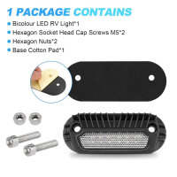 SUPAREE LED Wohnmobilbeleuchtung 12V, Doppelfarbig 3000K/6500K, ideal für Camper und Boote, energiesparend und langlebig.