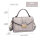 Miss Lulu handbag, handle bag, elegant, small, shoulder bag, crossbody bag, faux leather, ideal for everyday use.