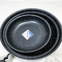 Arthur Martin AM310SC, 10-piece aluminum cookware set with removable handle, black, lightweight, durable, ideal for all stovetops.