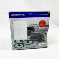 Arthur Martin AM310SC, 10-piece aluminum cookware set with removable handle, black, lightweight, durable, ideal for all stovetops.