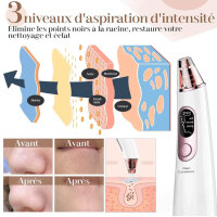 Blackhead vacuum, model no. not available, pore cleaner, LED display, 4 probes, 3 facial beauty modes.