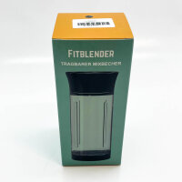 FITBLENDER, portable blender, 500ml, black, ideal for smoothies and shakes, compact and lightweight, easy to clean.