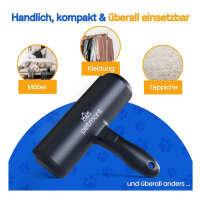 Petmont Tierhaarentferner, inkl. Waschbälle, Fusselrolle für Hunde & Katzen, wiederverwendbar, ideal für Sofa, Kleidung, Teppich, Auto.