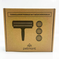 Petmont Tierhaarentferner, inkl. Waschbälle, Fusselrolle für Hunde & Katzen, wiederverwendbar, ideal für Sofa, Kleidung, Teppich, Auto.