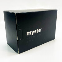 MYSTE ZODIAC Stash Box, large, smell-proof, combo kit with grinder 63mm and rolling tray, lockable.