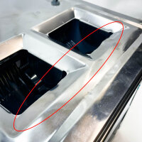 Mxmoonant Electric Meat Slicer, 850W Stainless Steel 3.5mm + 10mm 2 Feeding Ports for Meat and Vegetables with Dent/Scratch.