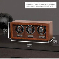 Rothwell 3 Watch Winder, Automatic Watches, Quiet Motor,...