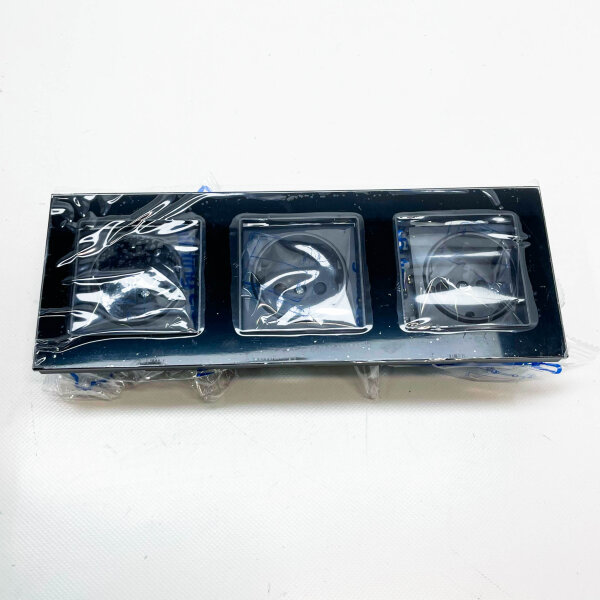 PANGTZEEN Schuko Steckdose, 3-fach, Unterputz, 16A, Glasrahmen, schwarz, ideal für Wohnzimmer, Schlafzimmer, Küche, Büro.