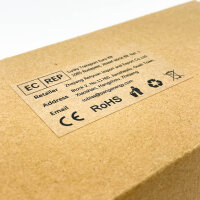 PANGTZEEN Schuko Steckdose, 3-fach, Unterputz, 16A, Glasrahmen, schwarz, ideal für Wohnzimmer, Schlafzimmer, Küche, Büro.