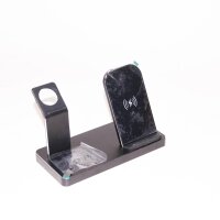YOMENG Drahtlose Ladestation, 15W 3-in-1-Schnellladestation aus Aluminium für iPhone 12/12Pro/11/XR/XS/X/8/8 Plus AirPods Pro/2 iWatch-Serie 6/SE/5/4/3/2/1 Samsung Note 8/S8/S9 Plus