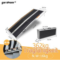 Gardhom Klapprampe 183 cm, Rollstuhlrampe, leicht, faltbar, rutschfest, ideal für den Innen- und Außenbereich.