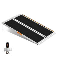 Gardhom ramp 122 cm, folding ramp for wheelchair, with...