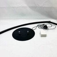 Moderne LED Fußlampe, 25W, 170 cm, einstellbar, schwarz, ideal für Schlafzimmer und Büro (Fernbedienung fehlt)