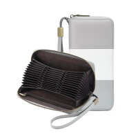 GOIACII womens wallet, RFID blocking, large long format,...