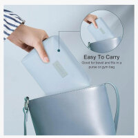 MAGEFY Small Cosmetic Bag, Portable Makeup Bag, Waterproof PU Leather, Cute Design, Versatile Zipper Bag for Women.