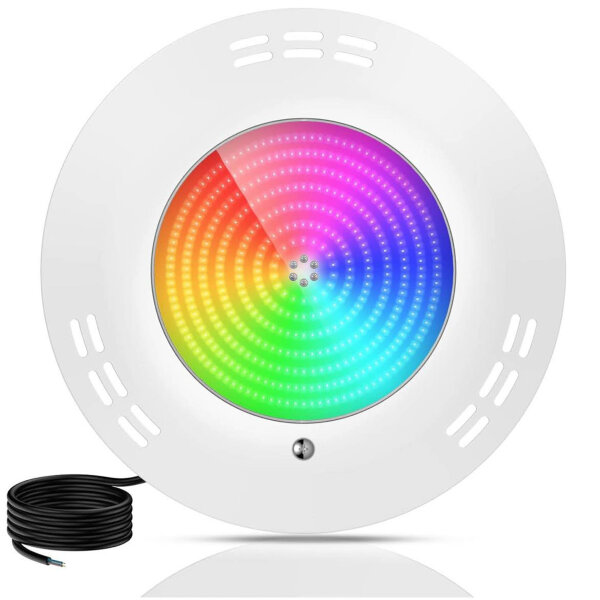 Lylmle LED Focus 35W, pool lighting, RGB multicolor, waterproof IP68, 12V AC, adjustable lamp synchronization.