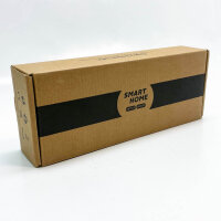 PANGTZEEN Schuko socket 3-way, USB A + Type C, tempered glass, 16A, flush-mounted, black, ideal for bedroom and office.