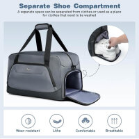Tonyeee travel bag, sports bag, duffel bag, with shoe and wet compartment, lightweight weekender luggage bag for men and women.