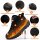 Damen Herren Wanderschuhe 38, Winterschuhe Warm Sneaker, Wiederaufladbare Beheizte Schuhe, Trekkinghalbschuhe Black, EU M