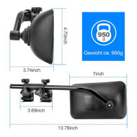 SUPAREE Wohnwagen Zusatzspiegel, universal, für Wohnmobile, 2 Stück, Außenspiegel für alle gängigen Fahrzeugtypen, mit Kratzern.