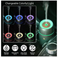 Earnest Living 100ml Essential Oil Diffuser Car Air Freshener Timer Night Light USB Portable Auto Off Green Gift.