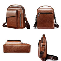 Vohoney Herren Schultertasche, Klein, Crossbody Bag, leichte Umhängetasche mit verstellbarem Schultergurt, ideal für Alltag.