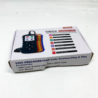 iKiKin OBD2 Scanner, Automatischer Fehlercode Leser, für OBD II/EOBD Fahrzeuge, Fehlerspeicher Auslesen, Strahlend Rot.