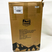 TIMBER RIDGE XXL Bollerwagen, faltbar, breite Reifen, Getränkehalter, verstellbarer Griff, 100kg Belastbarkeit, ideal für Garten und Camping.