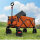 TIMBER RIDGE XXL Bollerwagen, faltbar, breite Reifen, Getränkehalter, verstellbarer Griff, 100kg Belastbarkeit, ideal für Garten und Camping.