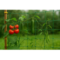 ANYUNKEY Premium Ranknetz 2,5x2m, Rankhilfe für Gurken & Tomaten, inkl. Clips & Pflanzenbinder, UV-beständig, reißfest.