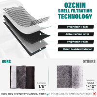 Odor-proof bag with combination lock, lockable box bag, travel storage (23 x 16 x 12 cm), for women and men.