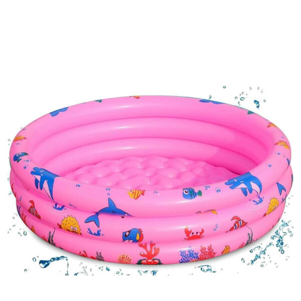 Planschbecken für Kinder, Aufblasbarer Pool, ideal für Garten, mit Sicherheitsventilen, leicht zu transportieren.