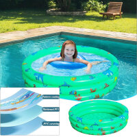 Planschbecken für Kinder, Aufblasbarer Pool, ideal für Garten, mit Sicherheitsventilen, leicht zu transportieren.