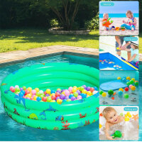 Planschbecken für Kinder, Aufblasbarer Pool, ideal für Garten, mit Sicherheitsventilen, leicht zu transportieren.