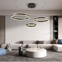 Sucikorio Kronleuchter, LED 88W, Dimmbar 5%-100%, Fernbedienung/App, 2700K-6500K, 20/40/60 cm, modern für Wohnzimmer/Schlafzimmer.