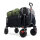 TIMBER RIDGE XXL Bollerwagen, Faltbar, Strandwagen, breite Reifen, Bremse, Getränkehalter, verstellbarer Griff, 100kg Belastbarkeit.
