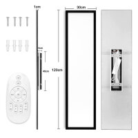 AMOSE ceiling lamp 120x30 cm, 55W LED, with color spot, strong backlight, ideal for workshop, office, garage, living room.