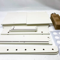 Crafit Bastelwagen, Organizer Tisch, rollend, kompatibel mit Cricut, mit Halterungen für Vinylrollen, ideal für Bastelzimmer und Home Office.