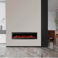 M.C.Haus, 60" Fireplace Insert, Electric Wall Fireplace, Colored Flame, Remote Control, Smart WiFi, Metal, 153 cm.