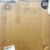 Schuhschrank Slim 4 Türen, Helles Grau, keine Montage, TV-Ansicht, Platz für 8-12 Paar, Metall für Innen/Außen.