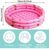 Paddling pool for children, inflatable pool, ideal for...