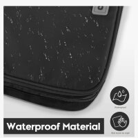 Carttiya Travel Toiletry Bag, Wash Bag, Waterproof, Hanging, Practical, Fathers Day Gift Idea, Black.
